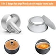 thumbnail image 3 of 6 Inch Angel Food Cake Pan with Removable Bottom, Aluminum Round Tube Pan Chiffon Cake Mold Baking Tin, 3 of 7