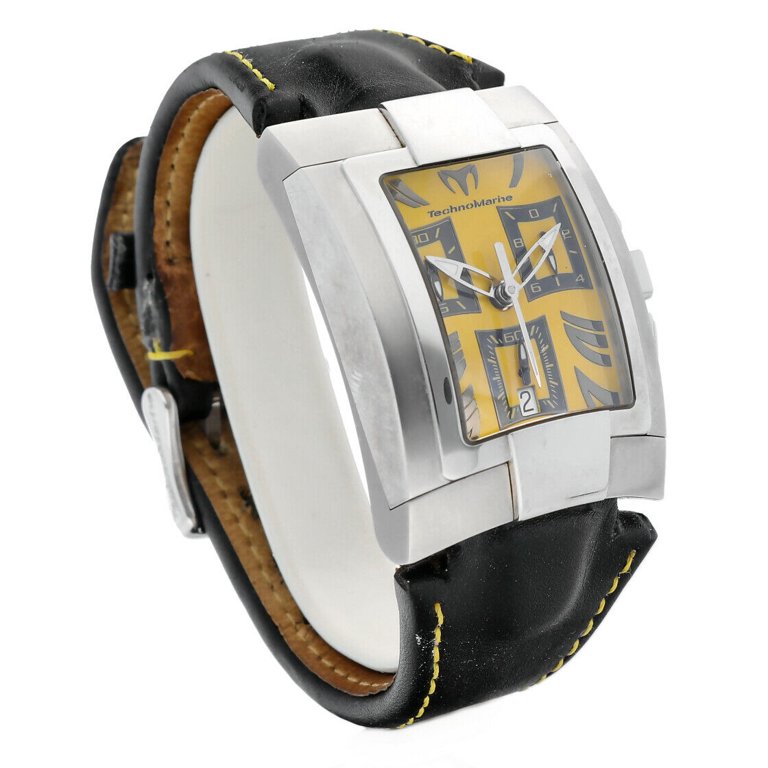 tanta TechnoMarine XS MAG XSCM 02564 Yellow Dial Chronograph