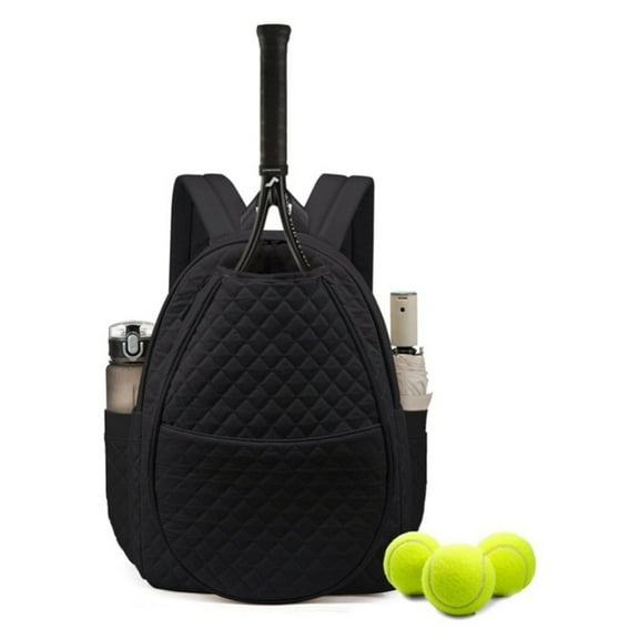 Tennis Racket Sports Bag Travel Backpack With Dedicated Equipment Section Anti Slip Shoulder Strap For Outdoor