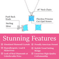 thumbnail image 3 of Cate & Chloe Amphitrite Opal Sterling Silver Jewelry Set Necklace and Stud Earrings, Gift for Women, 3 of 6