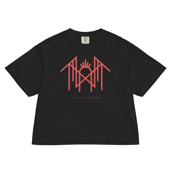 Sleep Token Dark Signs Mineral Wash Womens Crop Top