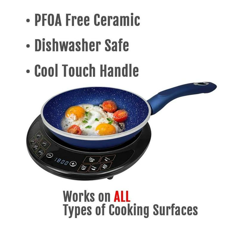 Rockurwok Ceramic Nonstick Cookware Set, 6 Pieces Pots and Pans, Non Toxic  Without PFAS & PTFE, Induction | Cast Steel Handle | Dishwasher & Ovens
