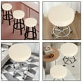 thumbnail image 5 of Round Bar Stool Cover Waterproof Faux Leather | Elastic Band Sturdy Seat Protector | Chair Cushion Replacement | Multiple Colors | 35x35cm | 1 Piece | Wipe Clean, 5 of 6