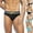 Black, variant on Mens Swim Underwear Low Rise Drawstring Quick Dry Lightweight Summer Daily Swim Briefs