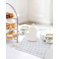 thumbnail image 4 of Spring Daisy Floral Kitchen Dish Towels for Drying Dishes Set of 2, Yellow Plaid Summer Botanical Waffle Weave Microfiber Hand Tea Bathroom Towels Quick Dry & Absorbent Towel 12x12, 4 of 7