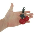 thumbnail image 4 of Unique Bargains Fashion Heart and Cherry Handbag Charm Wine Red 1 Pc, 4 of 5