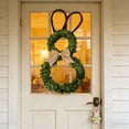 thumbnail image 5 of Linnome Easter Themed Wreath With Ear Design Spring Decor Home Door Wall Party Hanging Decor Ornament, 5 of 7