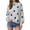 05#Gray, variant on Womens Polka Dot Sweatshirts Long Sleeve Pullover Crewneck Tops Oversized Drop Shoulder Y2k Fall Fashion Outfits Light Blue 2XL