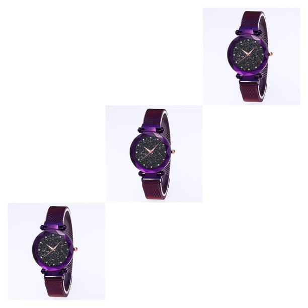 Reloj de pulsera Inteprter Star Sky para mujer oro rosa