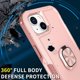 thumbnail image 3 of Funda con soporte de anillo para iPhone 14, protección total, compatible con soporte magnético para coche, resistente a arañazos, 3 of 5