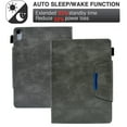 thumbnail image 3 of Dteck for iPad 10th Generation Case 10.9 Inch 2022, Magnetic Smart Premium Leather Business Folio Flip Stand Wallet Cover with Pencil Holder - Auto Wake/Sleep, Gray, 3 of 6