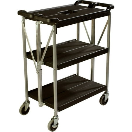 Carlisle Fold 'N Go Cart 15" x 21", Black