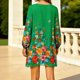 thumbnail image 5 of TaTaai Women's Casual Polka Dot Dress Chiffon Fabric Ruffle Sleeve Round Neck Solid Color Flowy Lightweight Mini Dress Spring Summer Daily Beach Wear Gift, 5 of 5