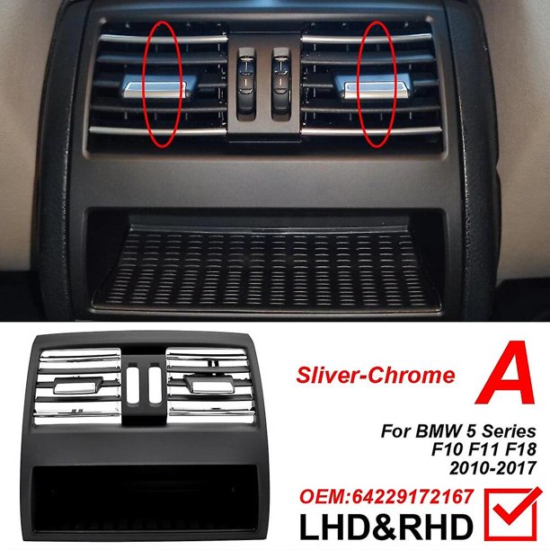 Car Accessories Part Air Conditioning Vent Outlet Rear Center Console Fresh Air Outlet Grill Cover for BMW 5 F10 F18~10493