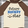 thumbnail image 4 of Inktastic Future Hockey Star Sports Boys or Girls Long Sleeve Baby Bodysuit, 4 of 5