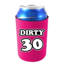 Dirty 30 (thirty) Birthday Can Coolie (Single, Magenta)