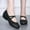 Black, variant on Cxenplz Women Comfort Slip On Ballet Shoes Mary Jane Dressy Knit Flats with Adjustable Straps Washable Casual Office
