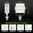 thumbnail image 6 of 480V LED Shoebox Retrofit Kit 150W 21750LM E39 Mogul Base ETL DLC Listed 5000K LED Retrofit Light for Parking Lot Lights Tennis Court AC200-480V, 6 of 7