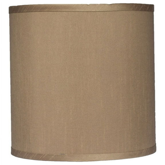 Classic Drum Faux Silk Lamp Shade 8-inch to 16-inch Available Taupe 10"
