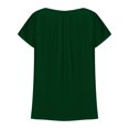 thumbnail image 6 of Timegard Womens Plus Size Tops Scoop Neck Ruched Short Sleeve Flowy Shirts Casual Loose Tops Blouses, 6 of 6