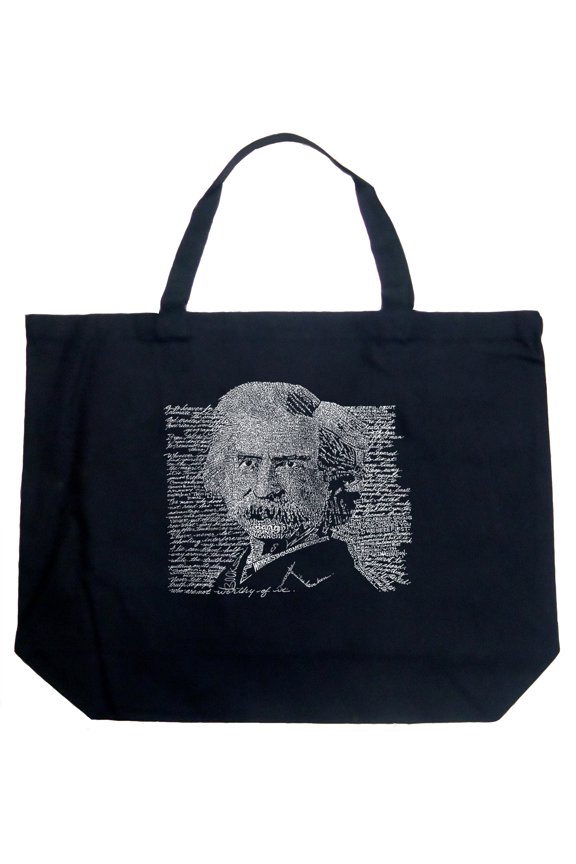 Large Word Art Tote Bag - Mark Twain