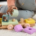 thumbnail image 2 of Tren Apilable de Madera Fisher-Price 9 Piezas para Bebés de 9+ Meses, 2 of 7