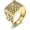 Gold, variant on Unisex Egyptian Pyramid Eye of Horus Stainless Steel Ring, Ancient Egypt Decorative Ring, US Sizes 8-13