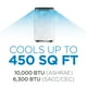thumbnail image 5 of BLACK+DECKER 10.000 BTU Aire acondicionado portátil hasta 450 Sq. pies con mando a distancia, blanco, 5 of 5