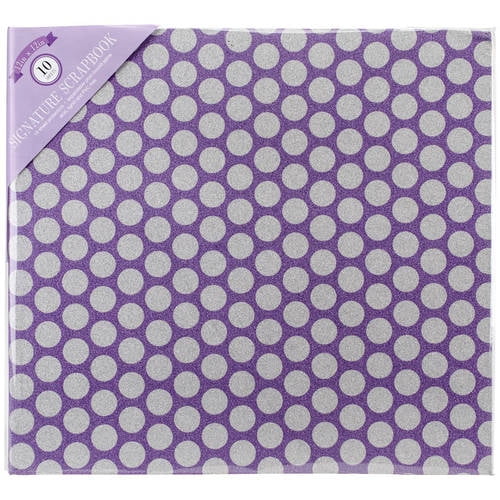 Colorbok Glitter Post Bound Album Pink 12 by 12