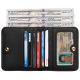 thumbnail image 2 of Cartera Toughergun compacta de piel con bloqueo RFID para mujer, 2 of 9