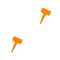 thumbnail image 2 of Etiquetas de jardín Scienceny 50 piezas PP Naranja 2Conjunto, 2 of 6