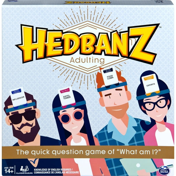 Hedbanz Adulting Hilarious Party Game Of Guessing And Charades For Millennials Walmart Com