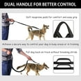 thumbnail image 3 of Hands Free Dog Leash, Waist Running Leash with Zipper, Walking Pouch for Medium Large Dogs, Dual Handle and Retractable Bungee for Training Jogging Hiking, 3 of 4