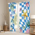 thumbnail image 3 of Feelyou Teens Kawaii Starfish Blackout Curtains Set of 2 (52x84 Each), Cartoon Marine Seashell Window Curtains, 3 of 6