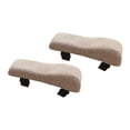 thumbnail image 4 of Almohadillas de reposapiés de silla de oficina almohadillas de brazo de algodón lino de algodón cómodo y espeso amortiguación aumentando almohada de Café beige, 4 of 8