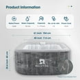 thumbnail image 2 of RELXTIME Inflatable Portable Hot Tub with 110 Bubble Jets, Built-in Heater Pump, and Filter Cartridges, 2 of 7