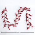 thumbnail image 3 of 5.9 FT Christmas Red Berry Garland, Artificial Red and Burgundy Berry Christmas Garland for Indoor Outdoor Home Fireplace Decoration for Winter Holiday New Year Decor (Burgundy), 3 of 17