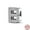 KJC165-B, variant on BONZEUS 925 Sterling Silver Alphabet Letter Charm Bead with Zircon - Square Shape A-Z Initial Pendant for Bracelet & DIY Fine Jewelry Gifts