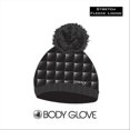thumbnail image 1 of Body Glove Shiny Quilted Pom Pom Hat-ONYX, 1 of 1
