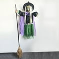 thumbnail image 3 of BESTSKY Halloween Decorations Outdoor-12 Ft Animated Hovering Witch Animatronics-Sound & Touch Activated Sensor-Scary Props House Decor for Garden Yard Lawn Indoor Decoration, 3 of 7