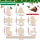 thumbnail image 5 of Kit de adornos navideños para manualidades Golabarell con láminas de madera, 5 of 7