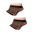 thumbnail image 1 of 10 Pares Calcetines Para Mujeres Puntos Patrón De Longitud De Tobillo Elástico Negro Talla única, 1 of 5