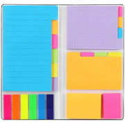Sticky Notes Set, Hommie Colored Divider Self-Stick Notes Pads Bundle, Prioritize with Color Coding, 60 Ruled (3.7x6),