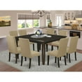 thumbnail image 4 of East West Furniture Dining Room Set Cappuccino, PFDR9-CAP-03, 4 of 4