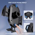 thumbnail image 3 of Sherry Car Phone Holder Mount, [Strong Suction Cup] [Military Grade Durable] for Windshield and Dashboard, Adjustable Long Arm Compatible with iPhone 14 Pro Max and All Smartphones, Black, 3 of 7