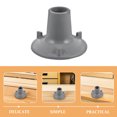 thumbnail image 3 of QUMIIRITY 2Pcs Grey Rubber Replacement Feet for Bathroom Shower Chair with Strong Suction Cups, 3 of 8