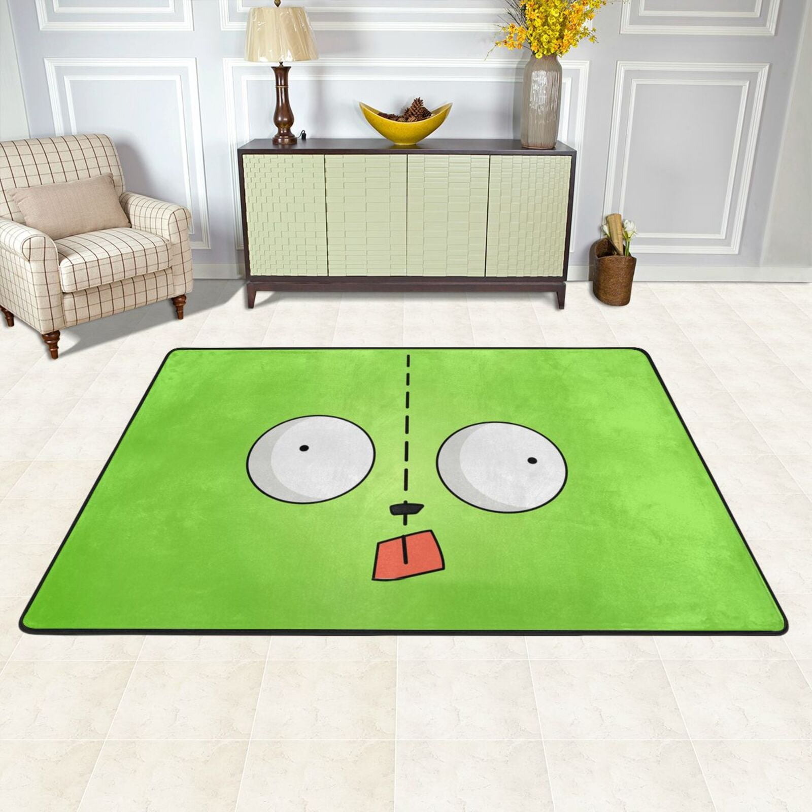 Invader Zim Rugs Washable Cover Floor Rug Carpets Bathroom