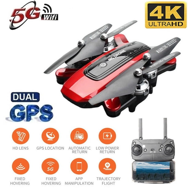 Fiudx Ofertas De La Semana Drone Plegable Quadcopter Gps 5G Wifi Fpv 4K Cámara Hd Gran Angular
