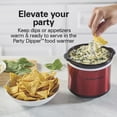 thumbnail image 5 of Hamilton Beach 7 Qt Programmable Slow Cooker, Stoneware Crock with Removable Pot, Includes Party Dipper Food Warmer, Red, 5 of 10