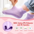 thumbnail image 6 of VGMiu 12 Pack Toddler Socks with Grips Non Slip Baby Socks for 1-7 Years Boys Girls Cotton Ankle Sock Multi Colors, 6 of 7